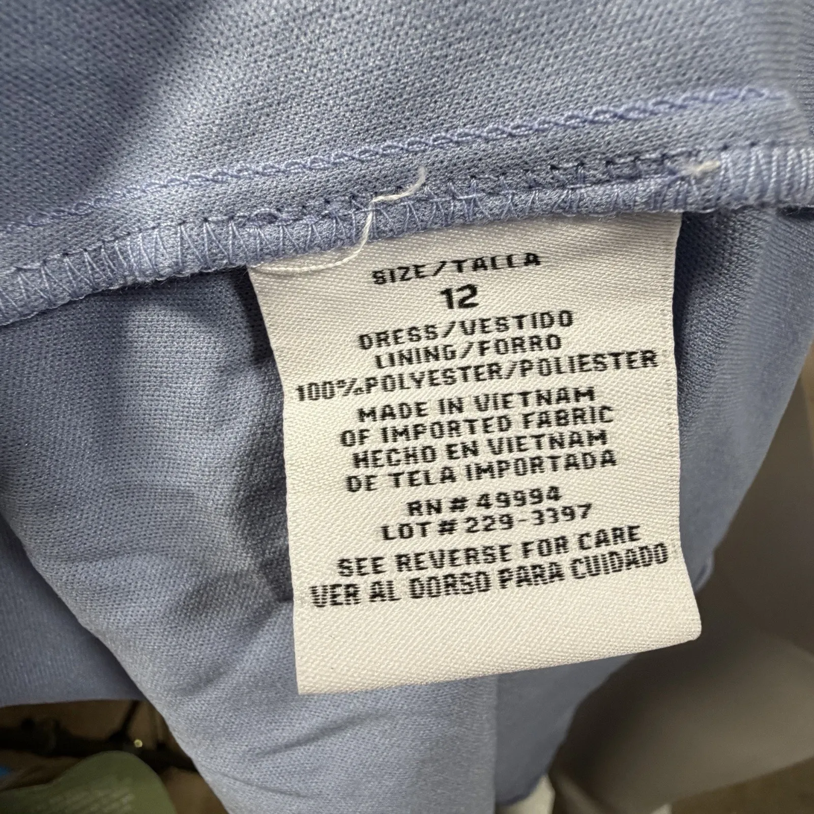 R & M Collec. Womens Size 12 Cold Shoulder Evening Gown Dress Periwinkle Blue - Image 5