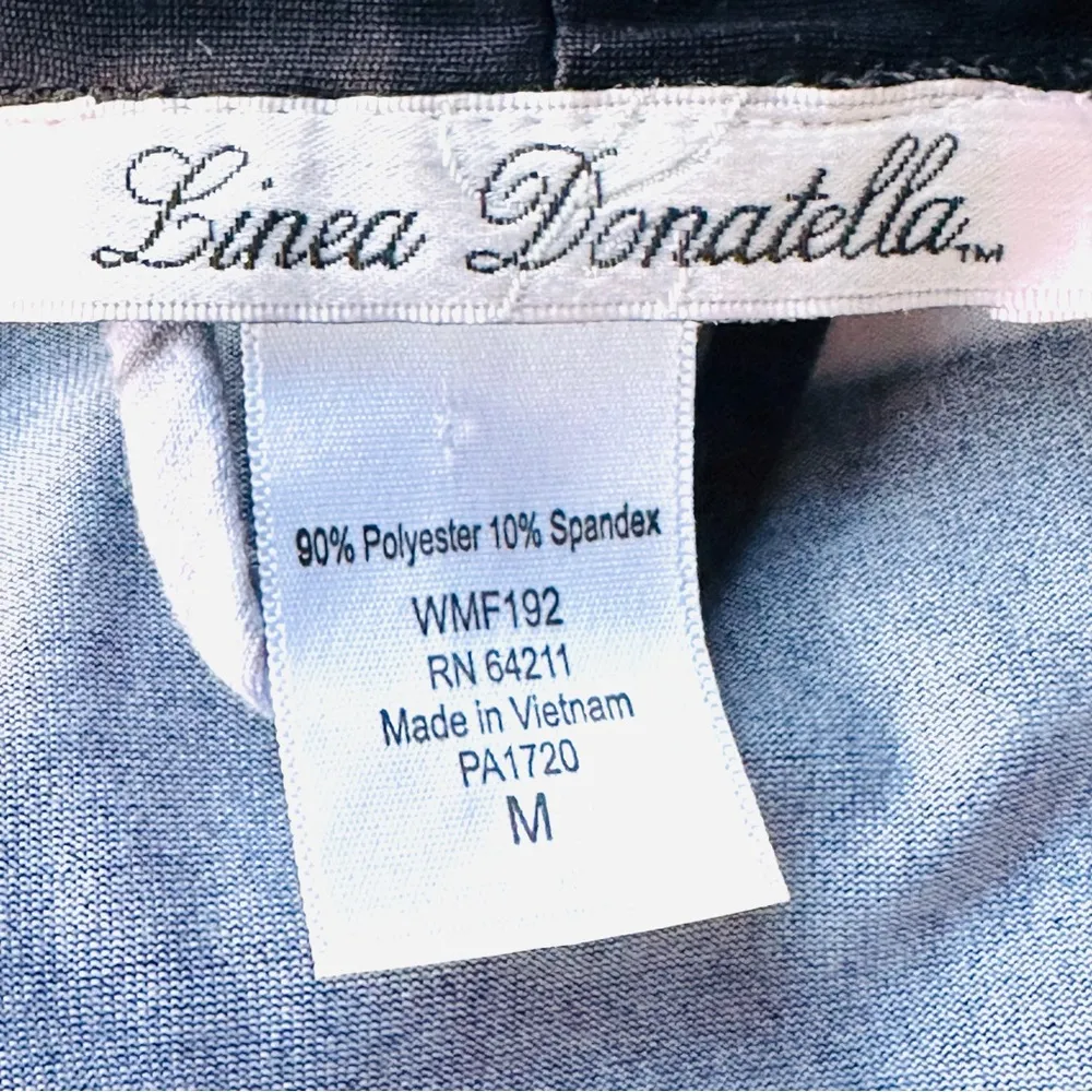 Linea Donatella Robe black floral print - Image 13