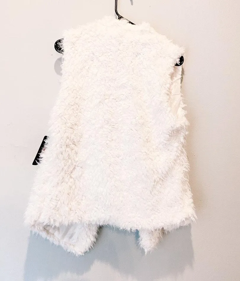 White Sherpa Vest Size M - Image 2