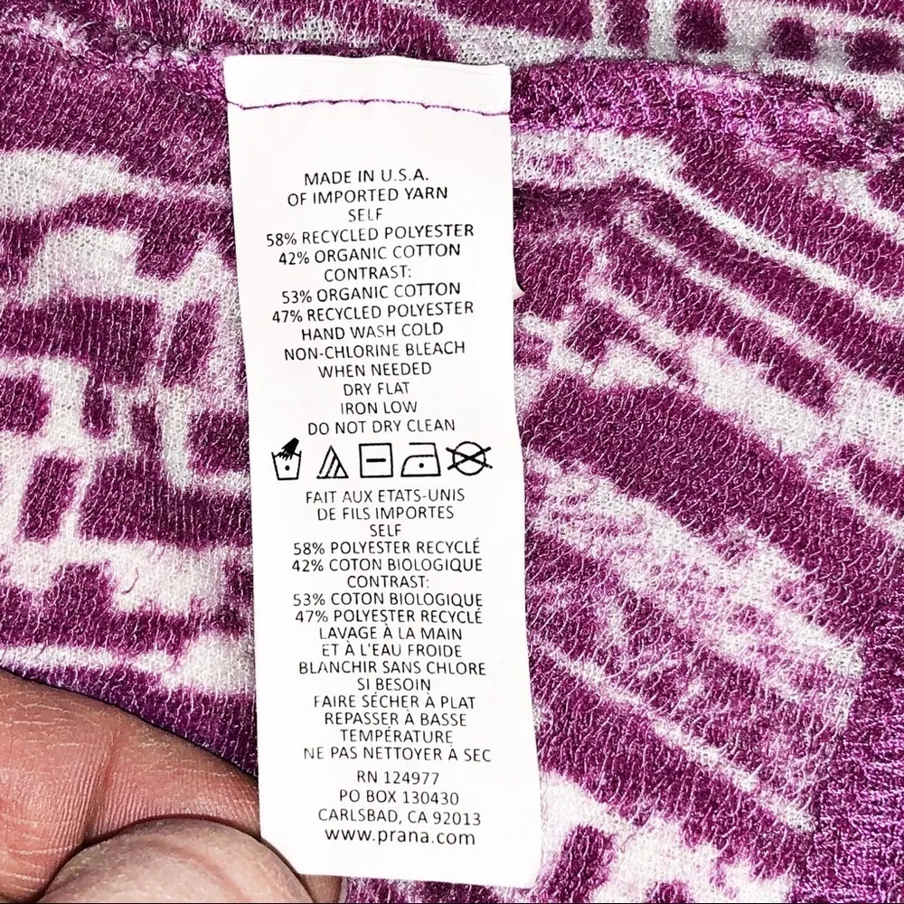 Prana Graceful Wrap Purple Cardigan Size S - Image 5