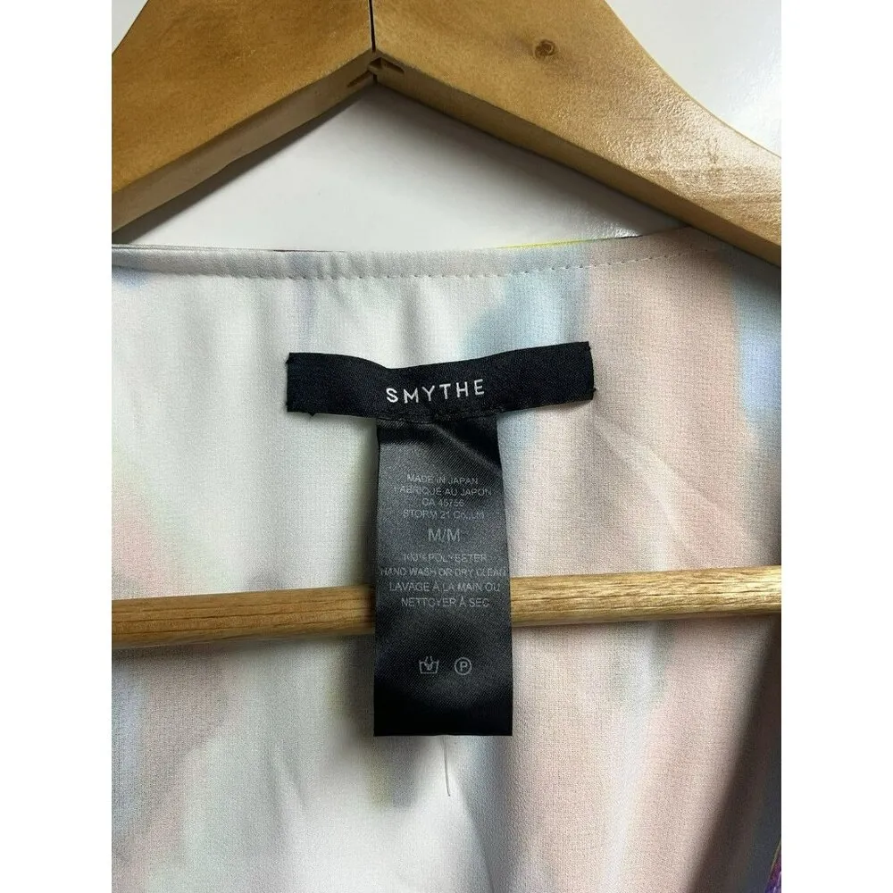 Smythe NEW Hostess Maxi Dress Geographic Size Medium Women’s Designer White - Image 5