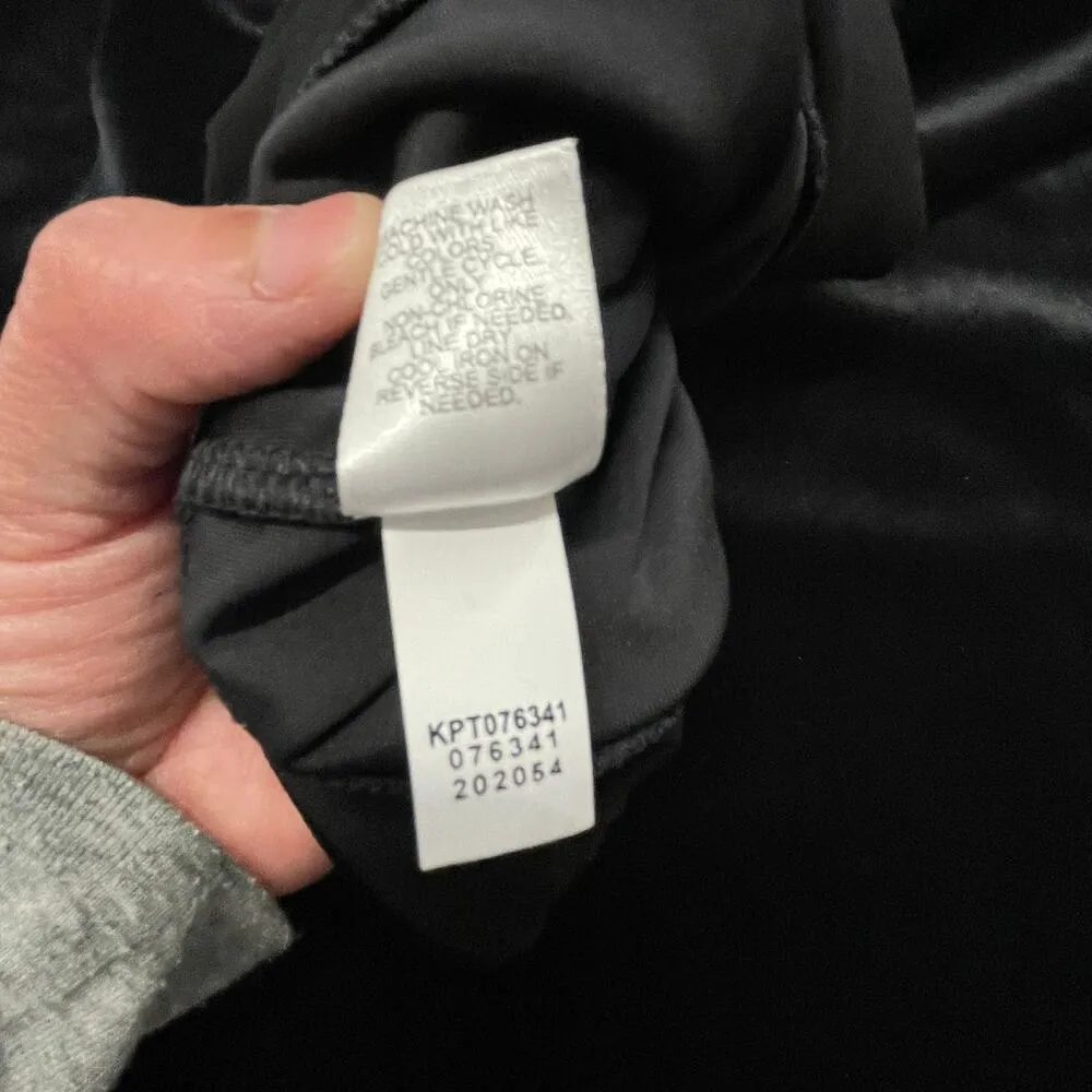 J. Jill Wearever Smooth Fit Full Leg Women's Black Velour Trouser Pants Size L - Image 5