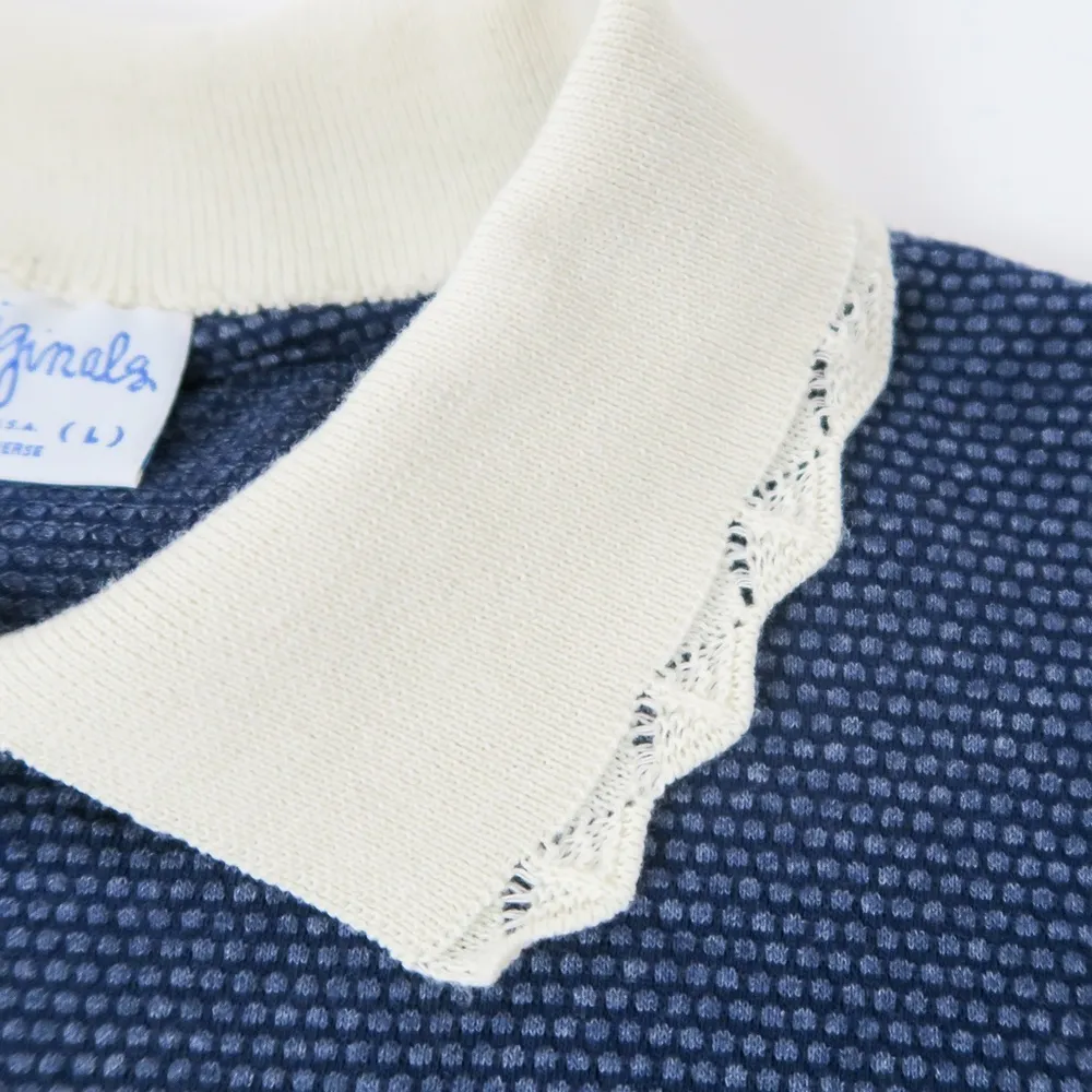 Vintage 90s P.S. Originals Granny Cottagecore Cherub Collared Shirt Blue Size L - Image 5