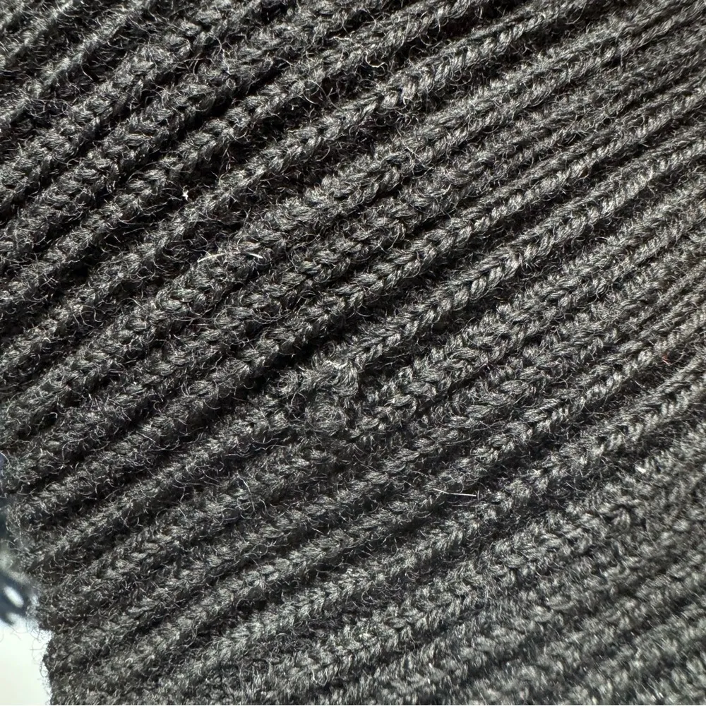 Jonathan Simkhai Blue & Black Colorblock 100% Wool Ribbed Fringed Sweater Luxury - Image 15