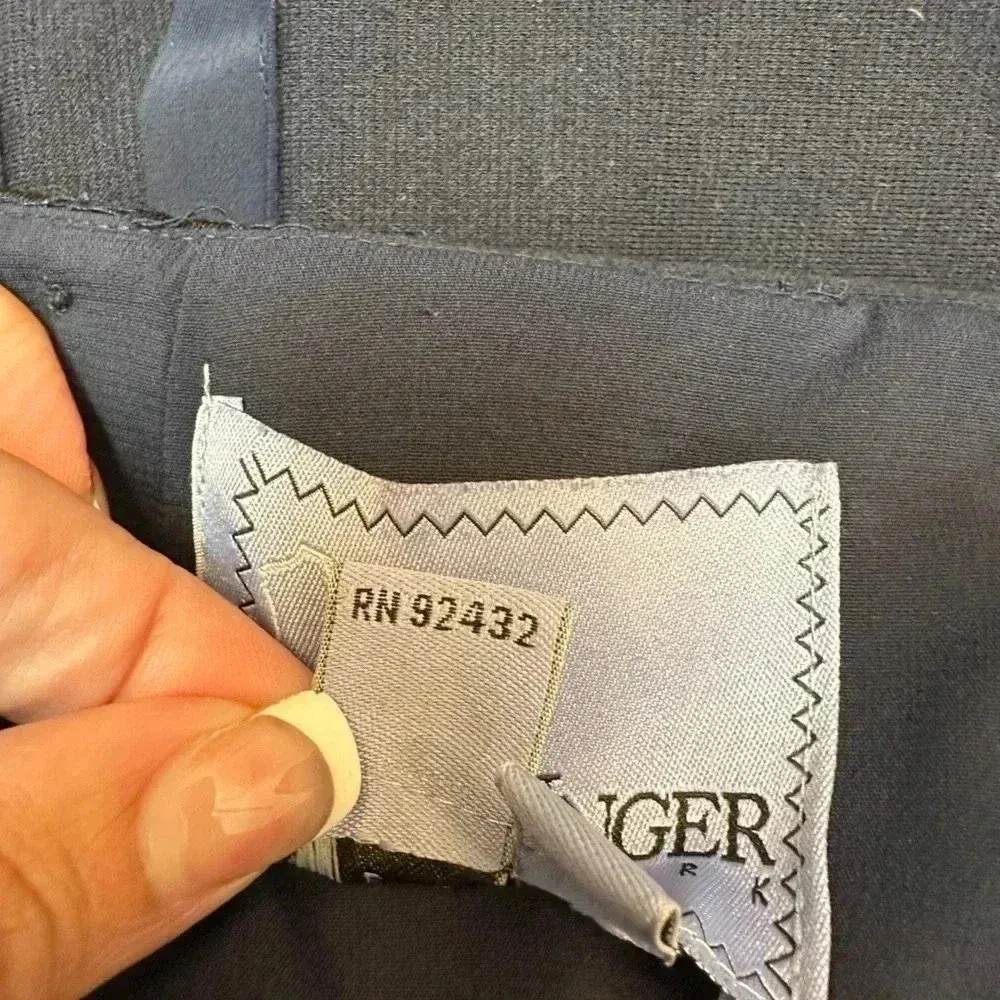 Kay Unger New York Navy & Black Fitted Pencil Skirt Women’s Size 8 Medium M - Image 6