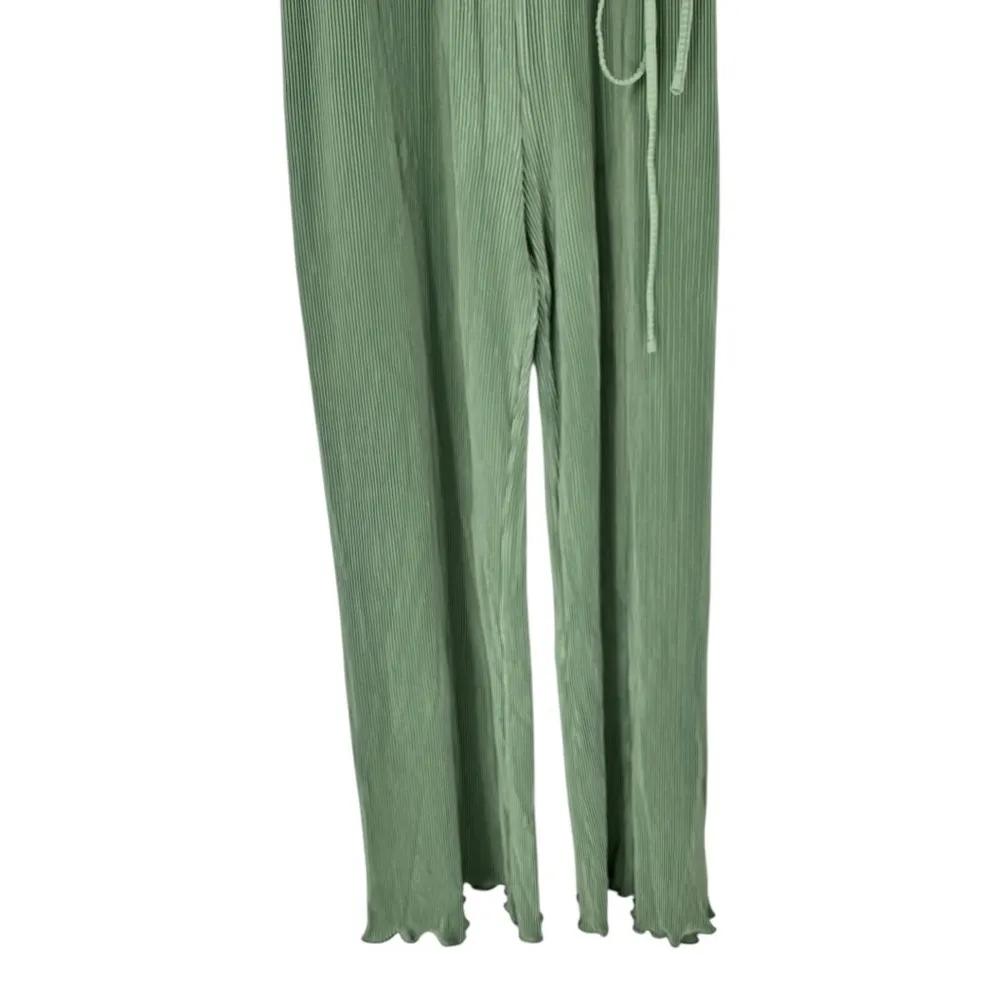 Oddy Sage Green Plisse Sleeveless Jumpsuit size 2X Belted NWT - Image 6