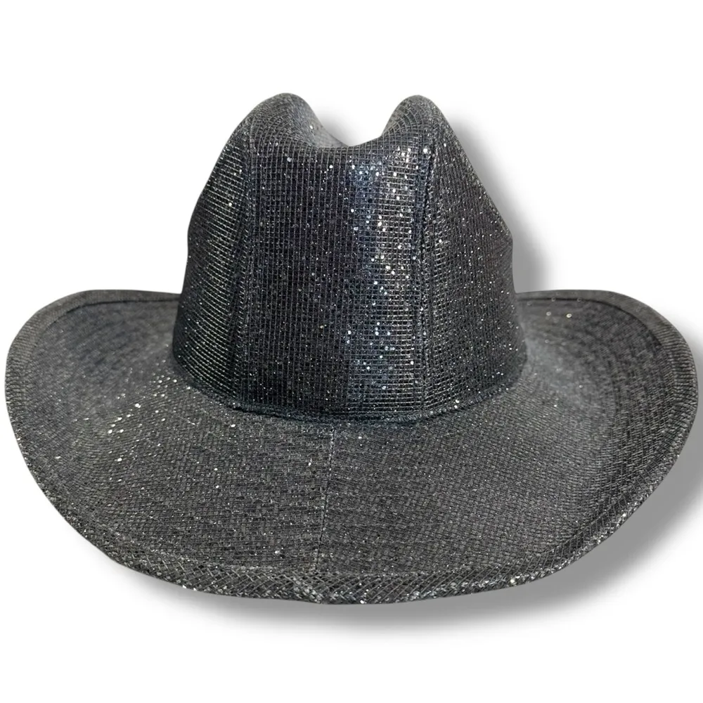 Urban Outfitters Wyeth Mega Disco Cowboy Hat NWT Black Western Glam Rodeo - Image 4