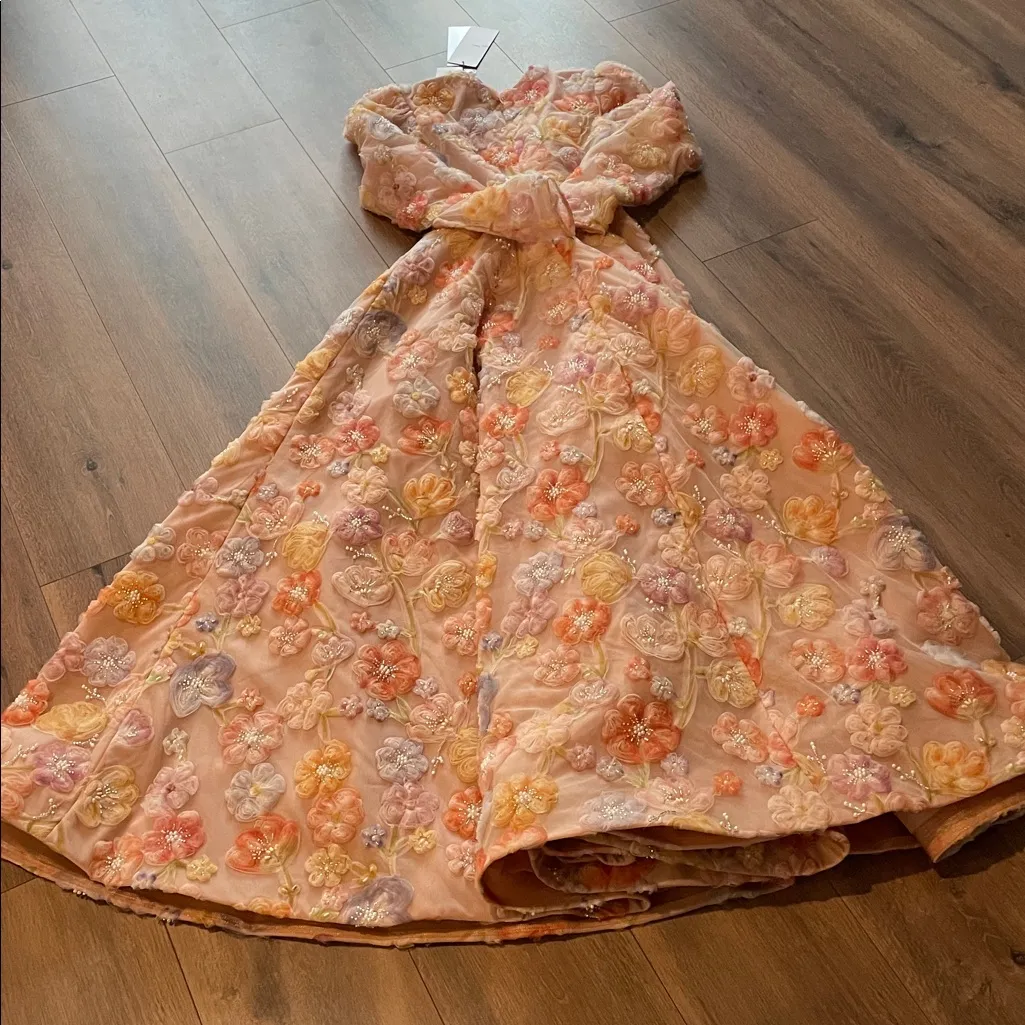 HELSI Tessa Long Sleeve Beaded Gown Size XS - Image 7