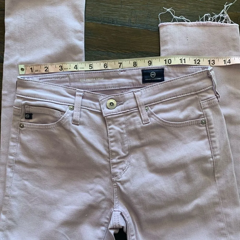 AG Adriano Goldschmied Prima Crop Size 1/3 Lilac‎ - Image 9