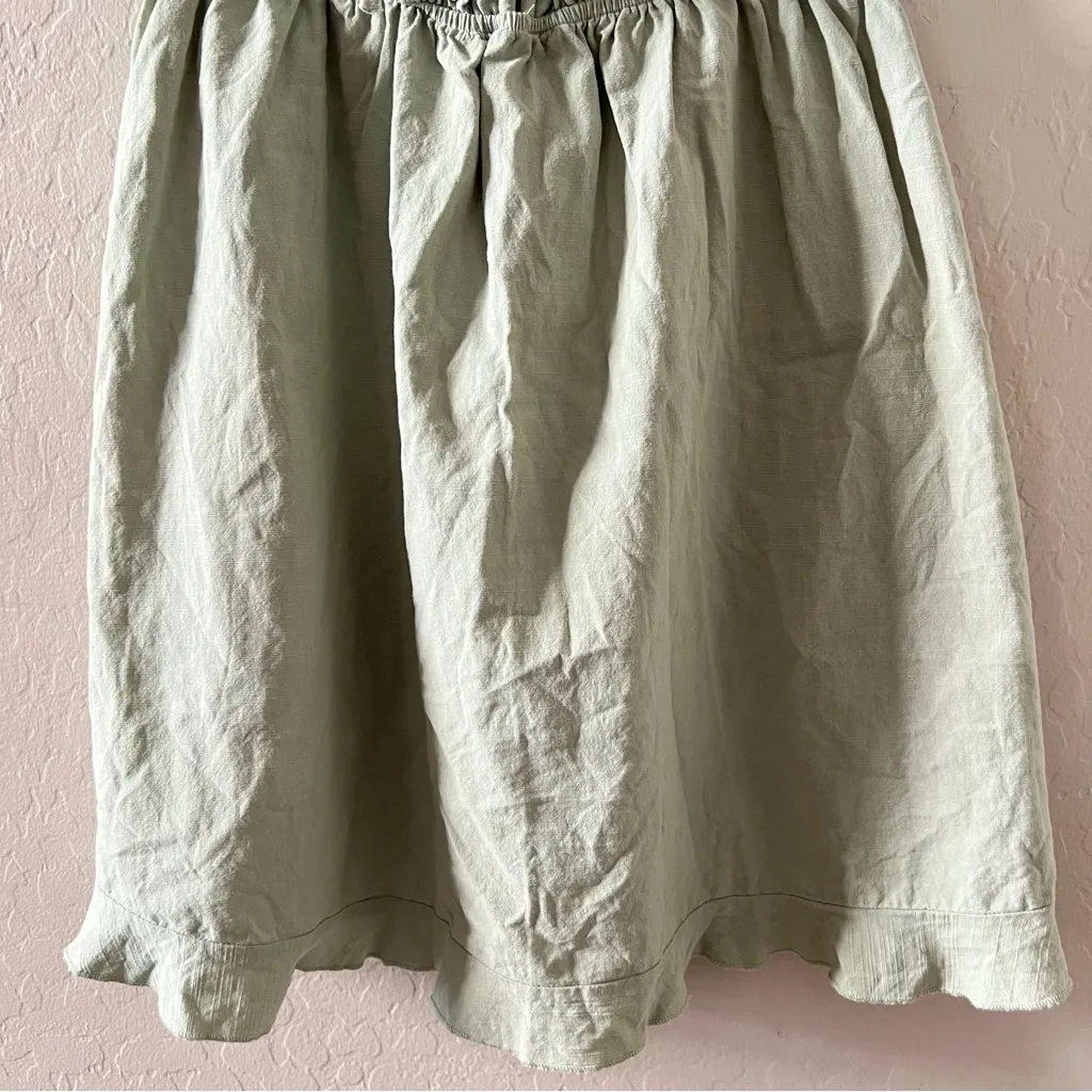 SHEIN Babydoll Linen Slip Dress in Mint Green - Image 3