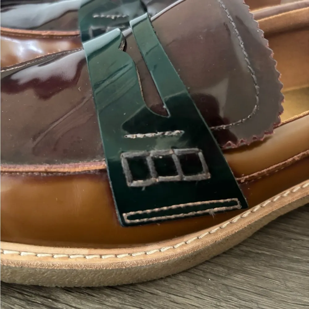 Dolce Vita Loafer in burgundy multi patent leather. Brown Size 10 - Image 6