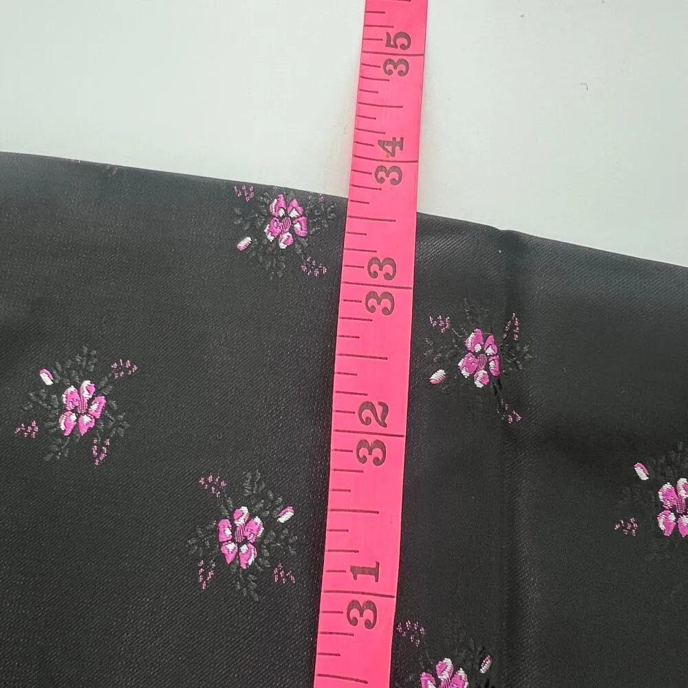 NWT Gal meets gal daisy satin jacquard bow back sz 4 black purple - Image 9