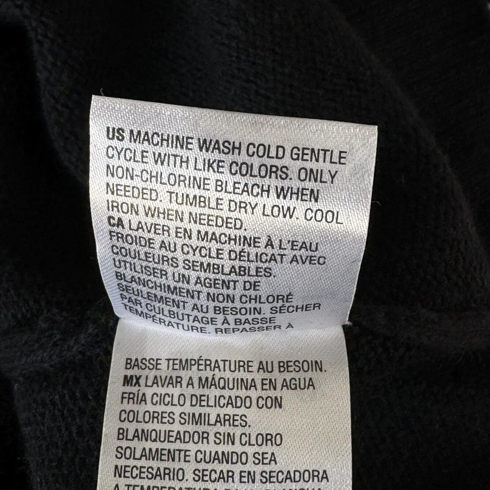 Karen Scott Small Sweater Crossover V-Neck Long Sleeve Stretch Pullover Black - Image 7