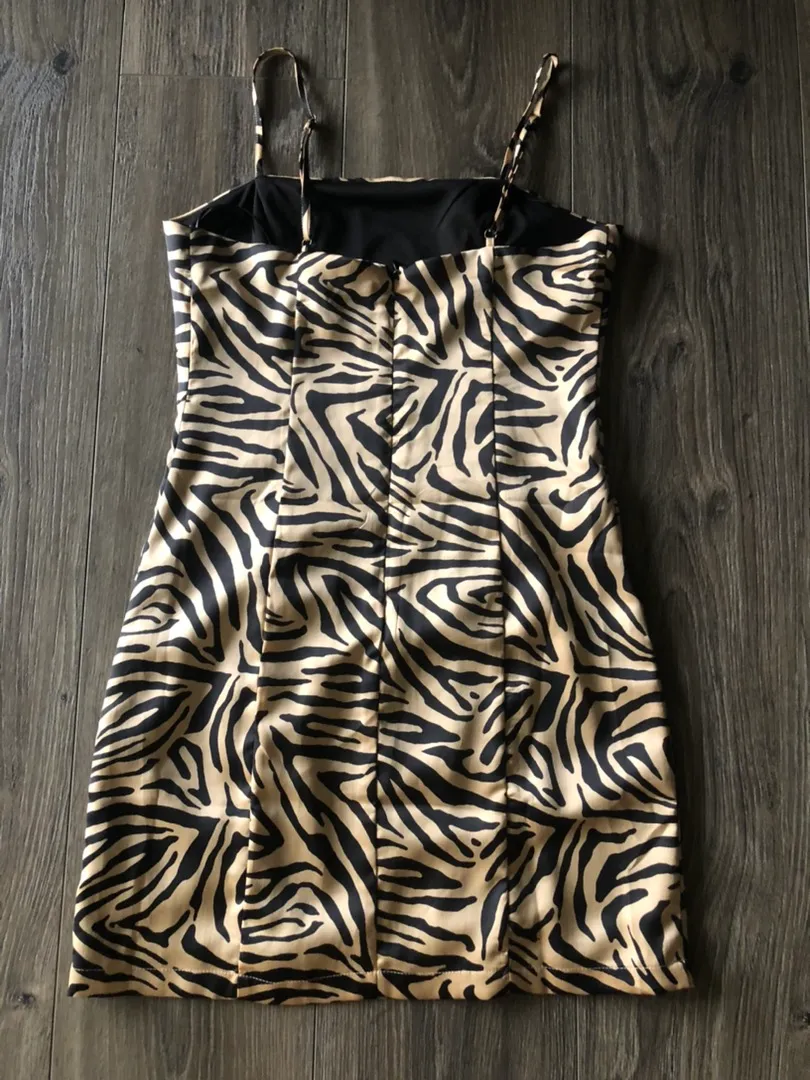 Forever 21 Zebra Mini Dress - Image 3