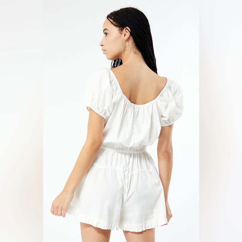 Free People A Sight For Sore Eyes White Romper - Image 4
