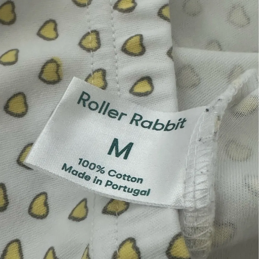 Roller Rabbits Heart Pajamas Yellow Set Size Medium - Image 8