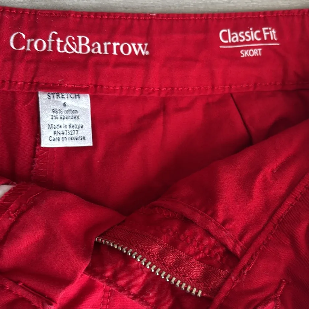 Croft & Barrow Red Mini Skirt short for Casual Wear - Image 4