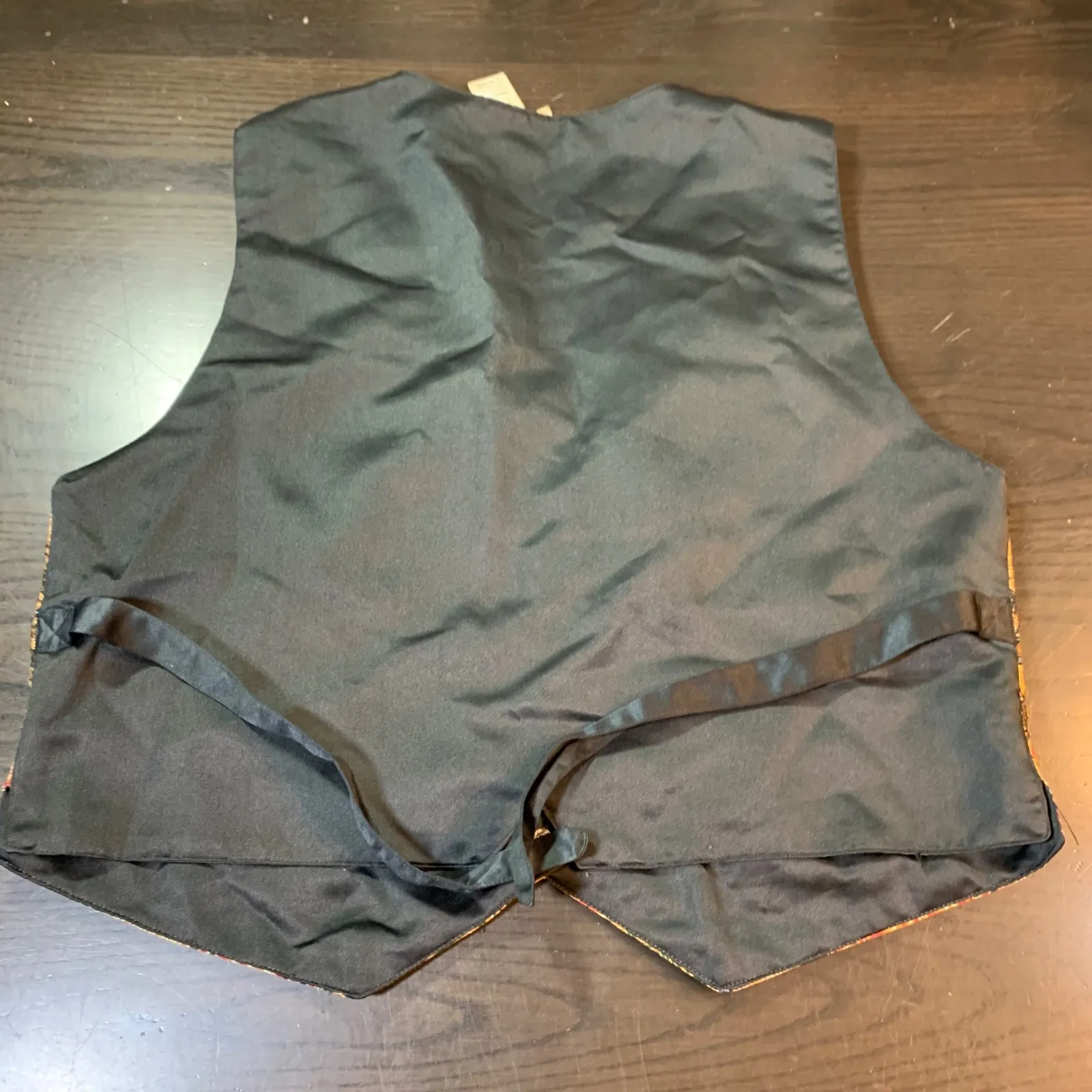 Vintage Ana Mori Beaded Patchwork Vest Top All Size Boho Retro‎ Brown Fall Vibe - Image 9