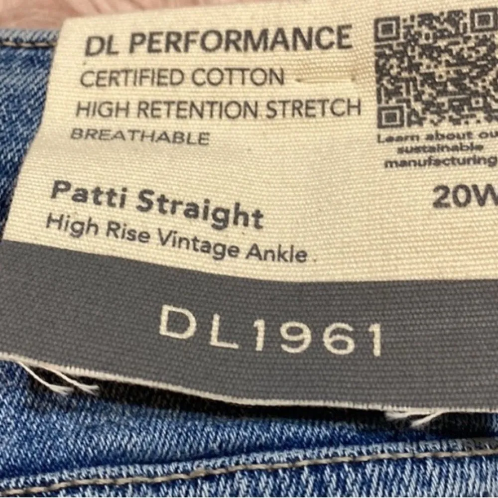 NWT DL1961 plus size 20W Patti straight leg high rise vintage ankle jeans - Image 7