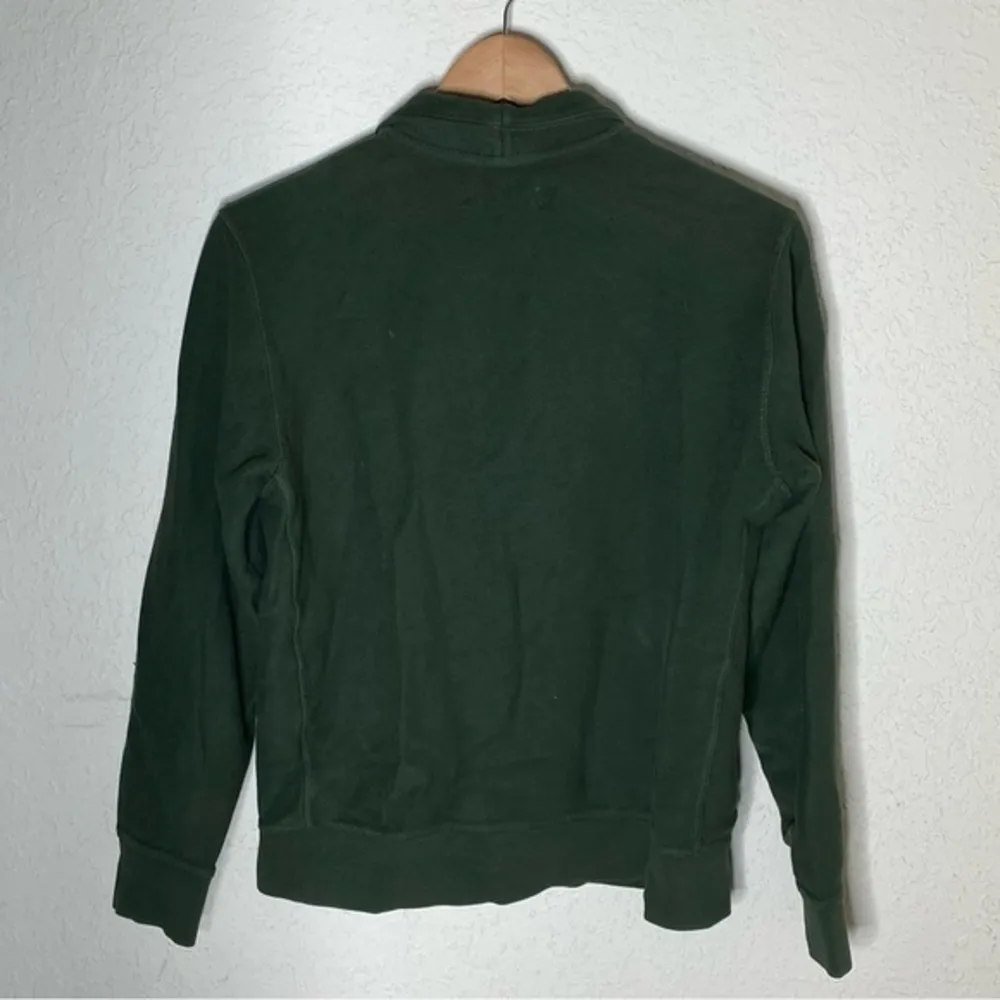 Everlane  forest green half zip sweater with pocket‎ ( S ) - Image 7