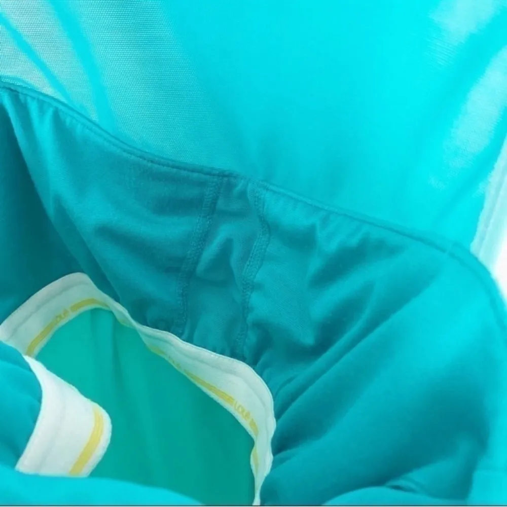 Lole Racerback Teal Athletic Mesh Workout Tank Top Built In Sports Bra Size XS - Image 7