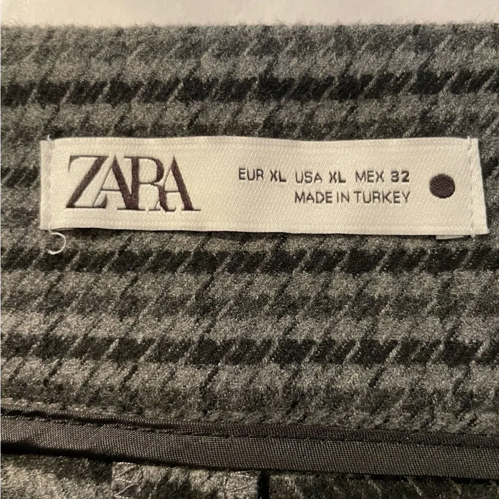 Zara Gray Houndstooth Trousers - Image 6