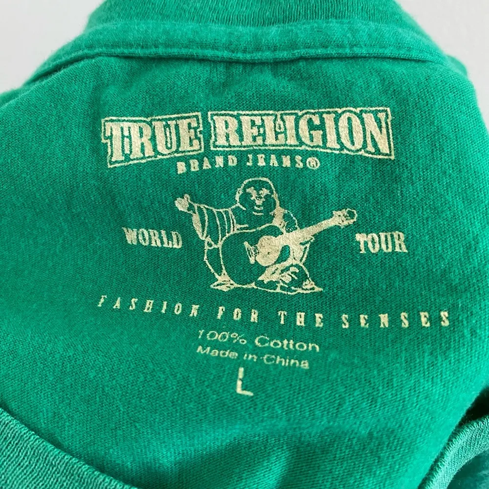 True Religion Y2K Green Short Sleeve Horseshoe T-Shirt Size L New With Tag - Image 3