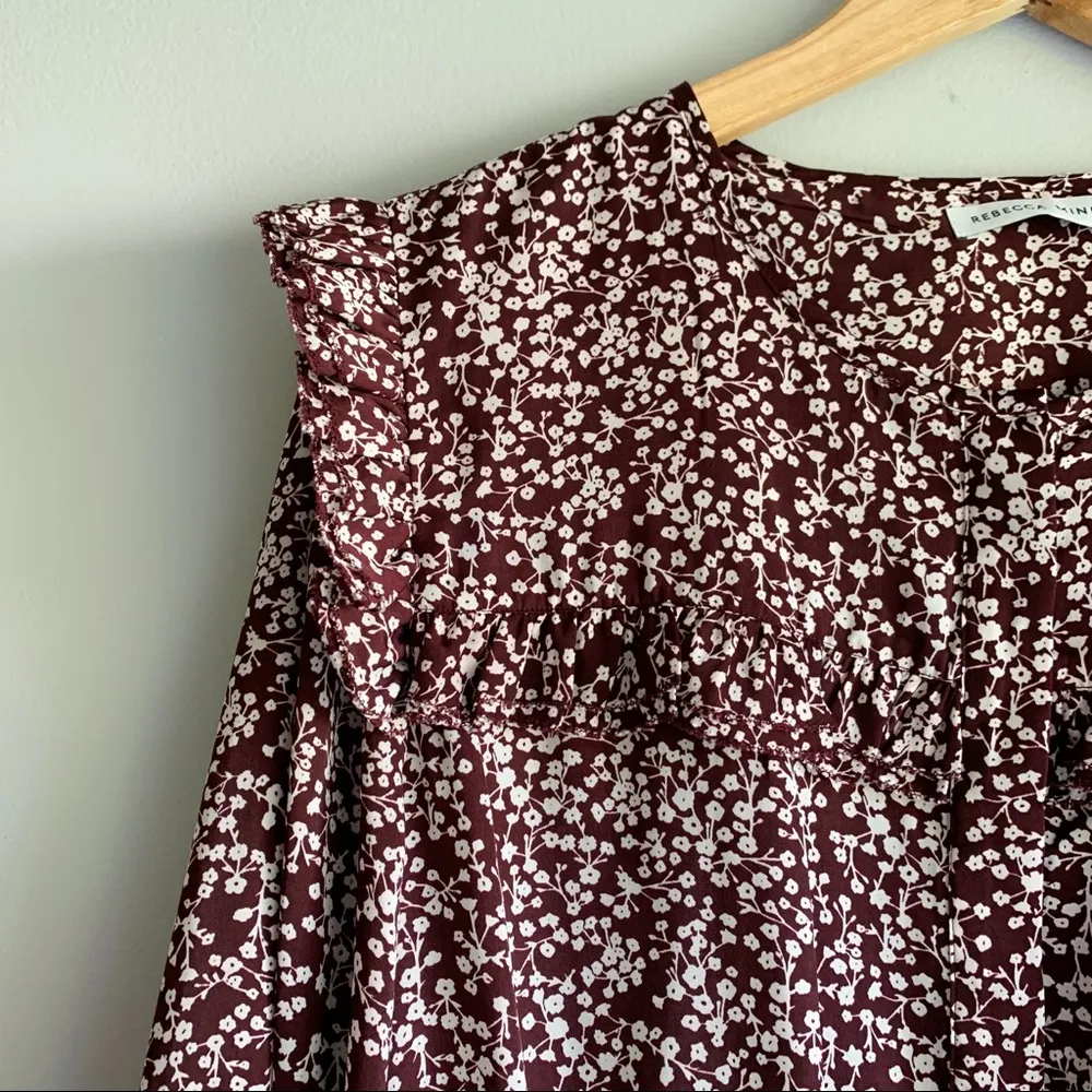 NWT Rebecca Minkoff Selandra Ruffle Floral Dress - Image 13