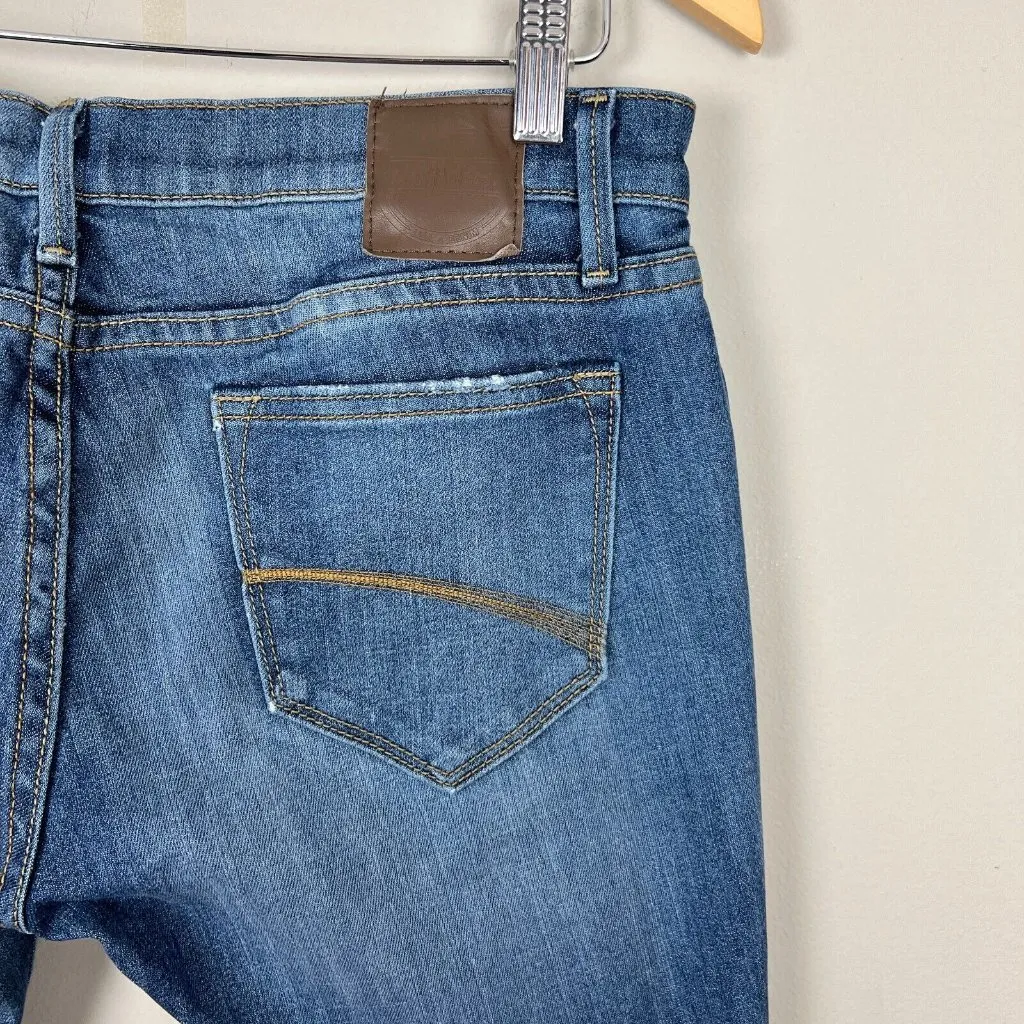 Driftwood Jeans Womens 29 Embroidered Flower Distressed‎ Blue Denim Skinny - Image 13