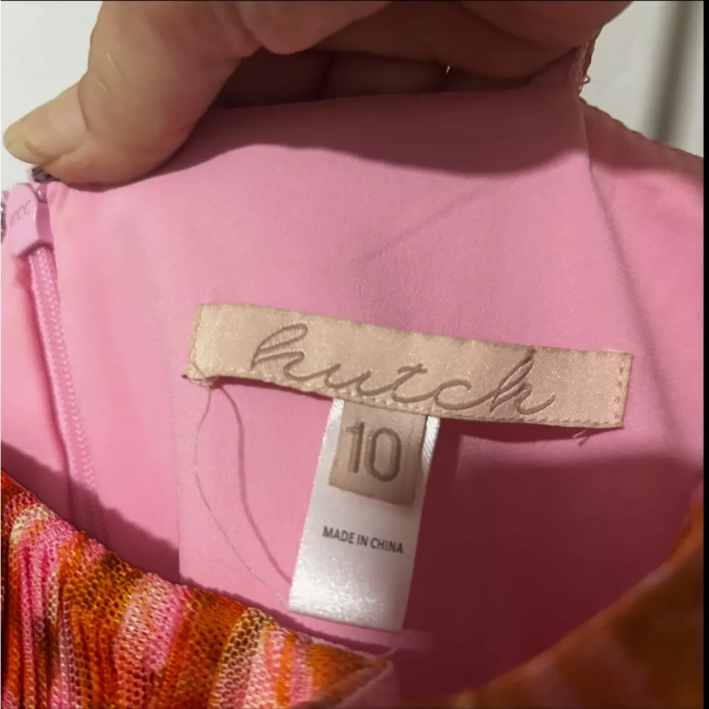 Hutch Amara Strapless Bustier Tulle Dress in Gold Vintager Size 10 - Image 8