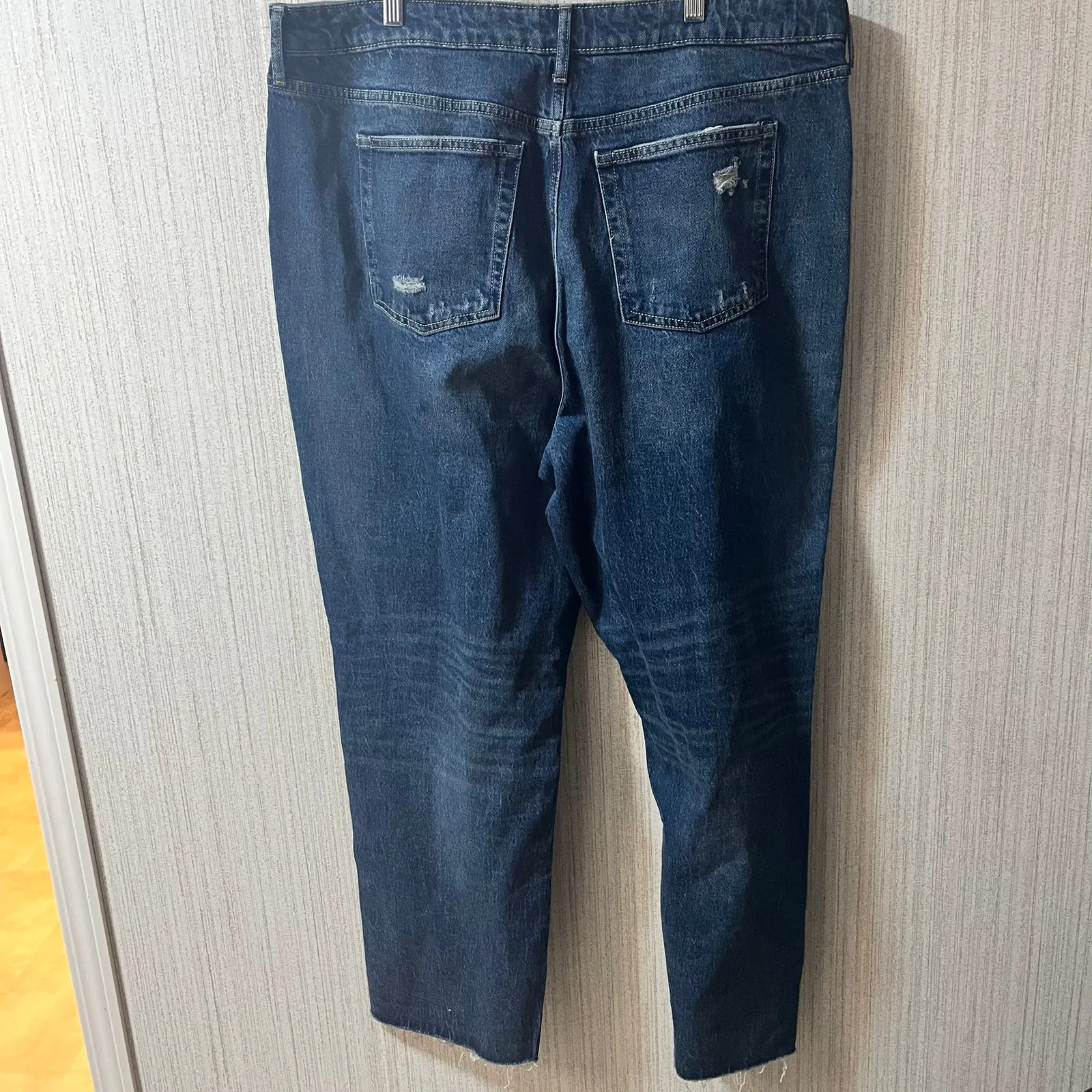 Free Assembly Super High‎ Rise Straight Leg Jeans Size 22 Blue - Image 2