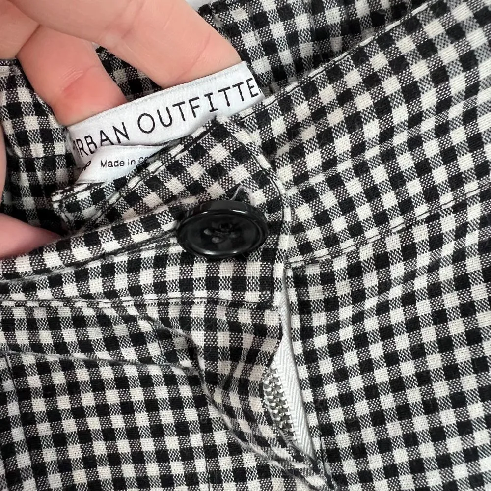 Urban Outfitters Gingham Checkered Pants Lightweight Hi-Rise Size XS EUC L1660 - Image 5