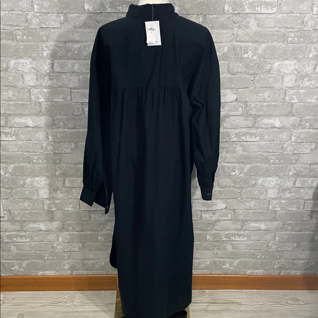Banana Republic Black Cotton Poplin Shirtdress Dress - Image 6