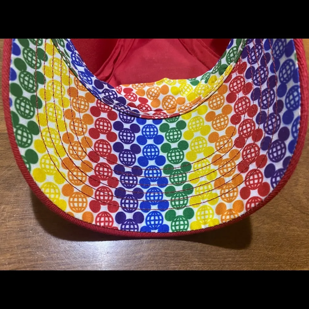 Disney Rainbow Mickey Mouse Ears Baseball Cap Hat - Image 12