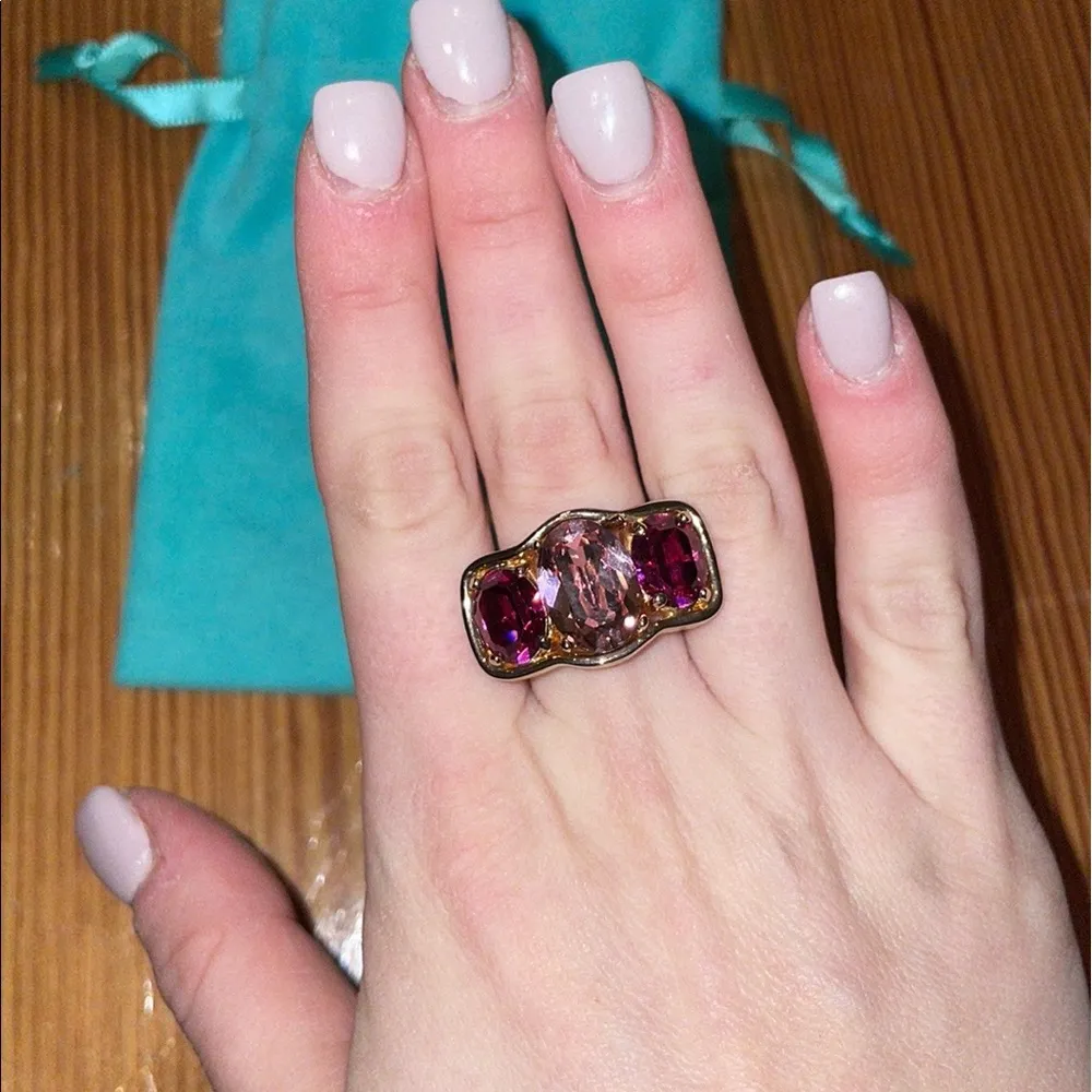 Betty Carré Rings Blue and Pink Crystals; two (2) rings - Image 2