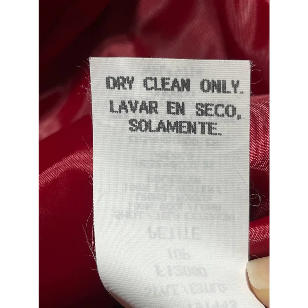 Sag Harbor Blazer Petite Red Wool Jacket 10P - Image 4