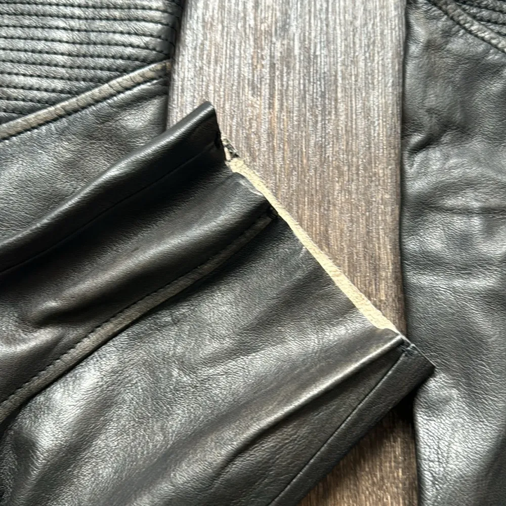 Esprit Leather Biker Pants - Image 6