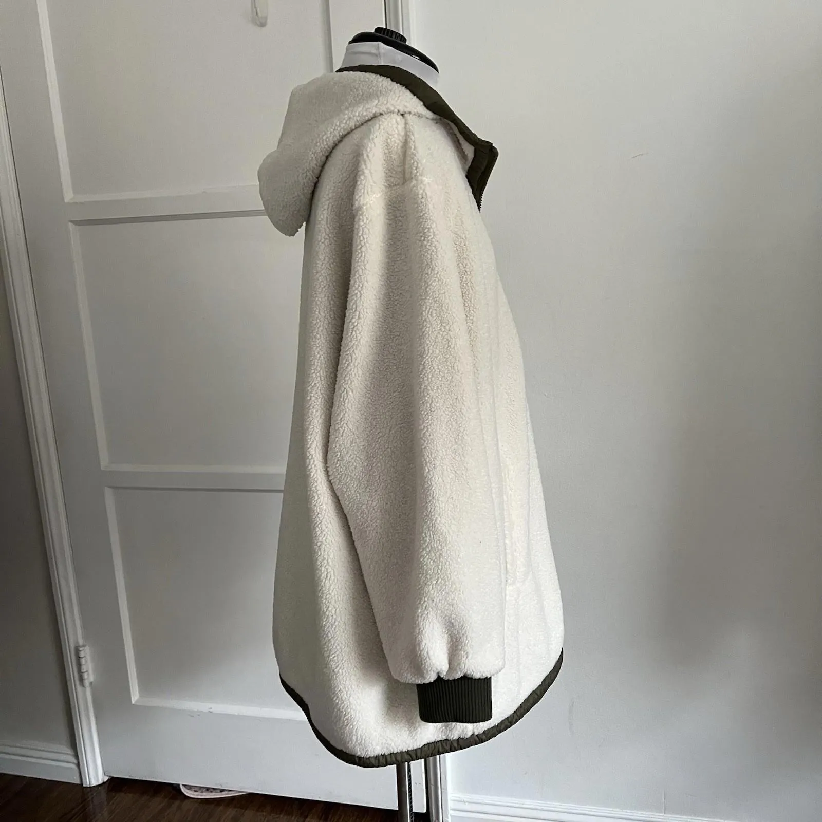 1 Madison Expedition Heritage Collection Sherpa Fleece Jacket Cream Olive XXL - Image 9