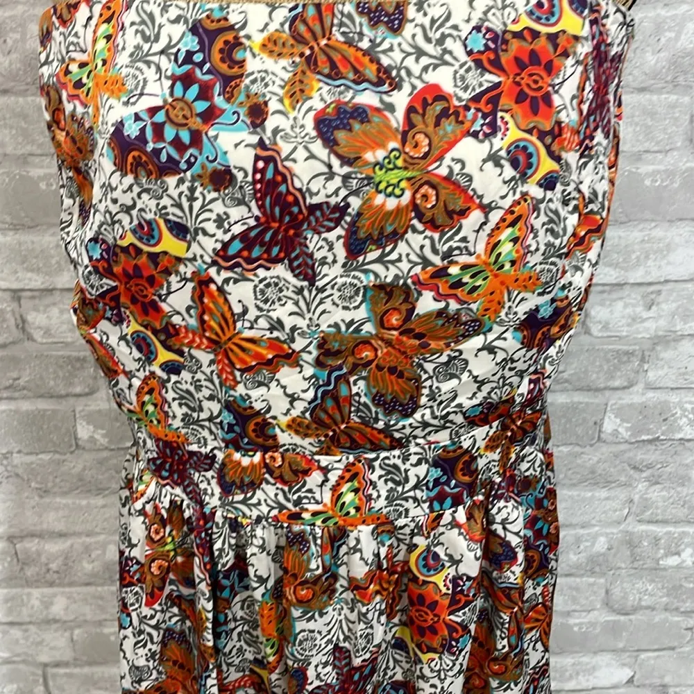 Torrid Butterfly Crepe Strapless Dress - Image 4