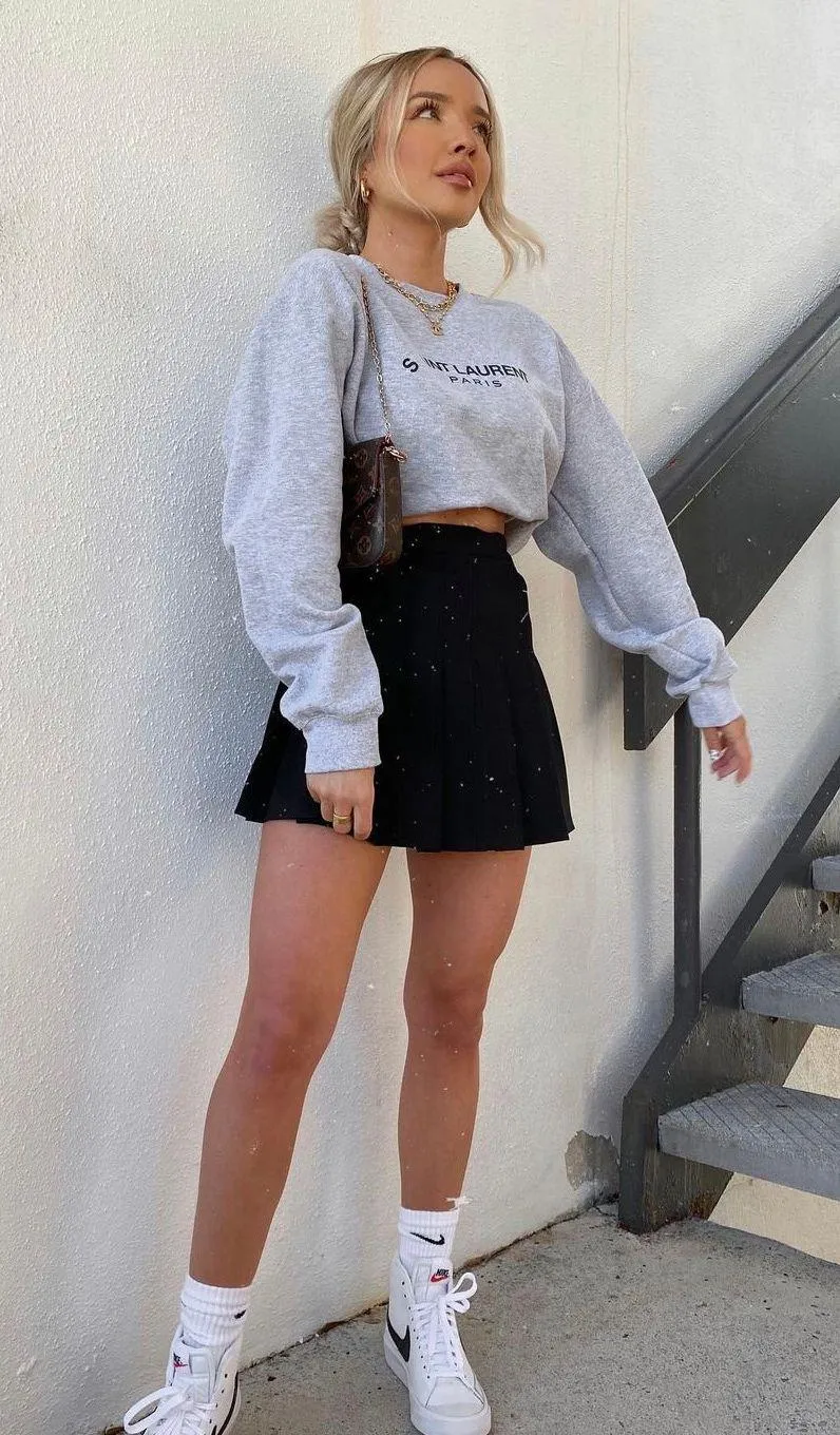 Tennis Skirt Black - Image 2