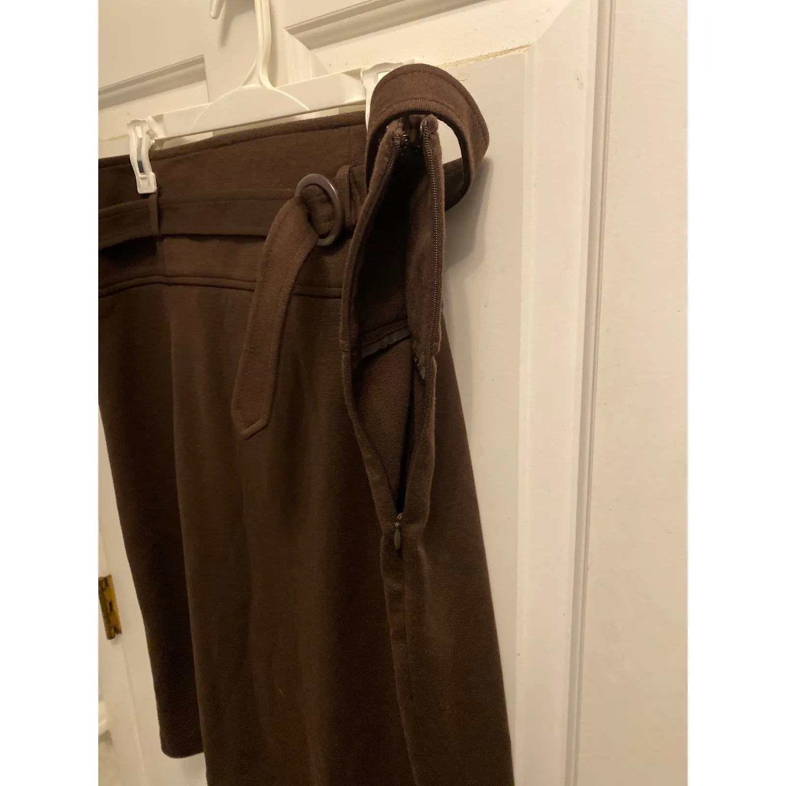 Vintage Brand New Collection Harve Benard Women's Size 16 Chocolate Brown Skirt - Image 4