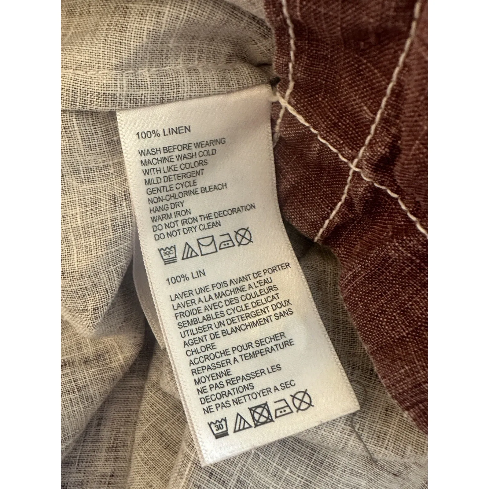 #22 Women's Heathered Maroon Texas A&M Sleevelss Tommy Bahama Linen Top, Sz: S - Image 6