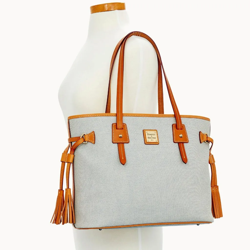 Dooney & Bourke Signature Logo Davis Tassel Tote - Image 8