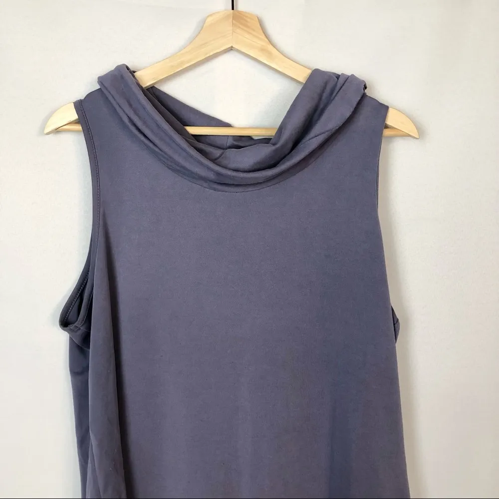Boutique Kaileigh Purple Cowl Neck Sleeveless Tank Top L - Image 25