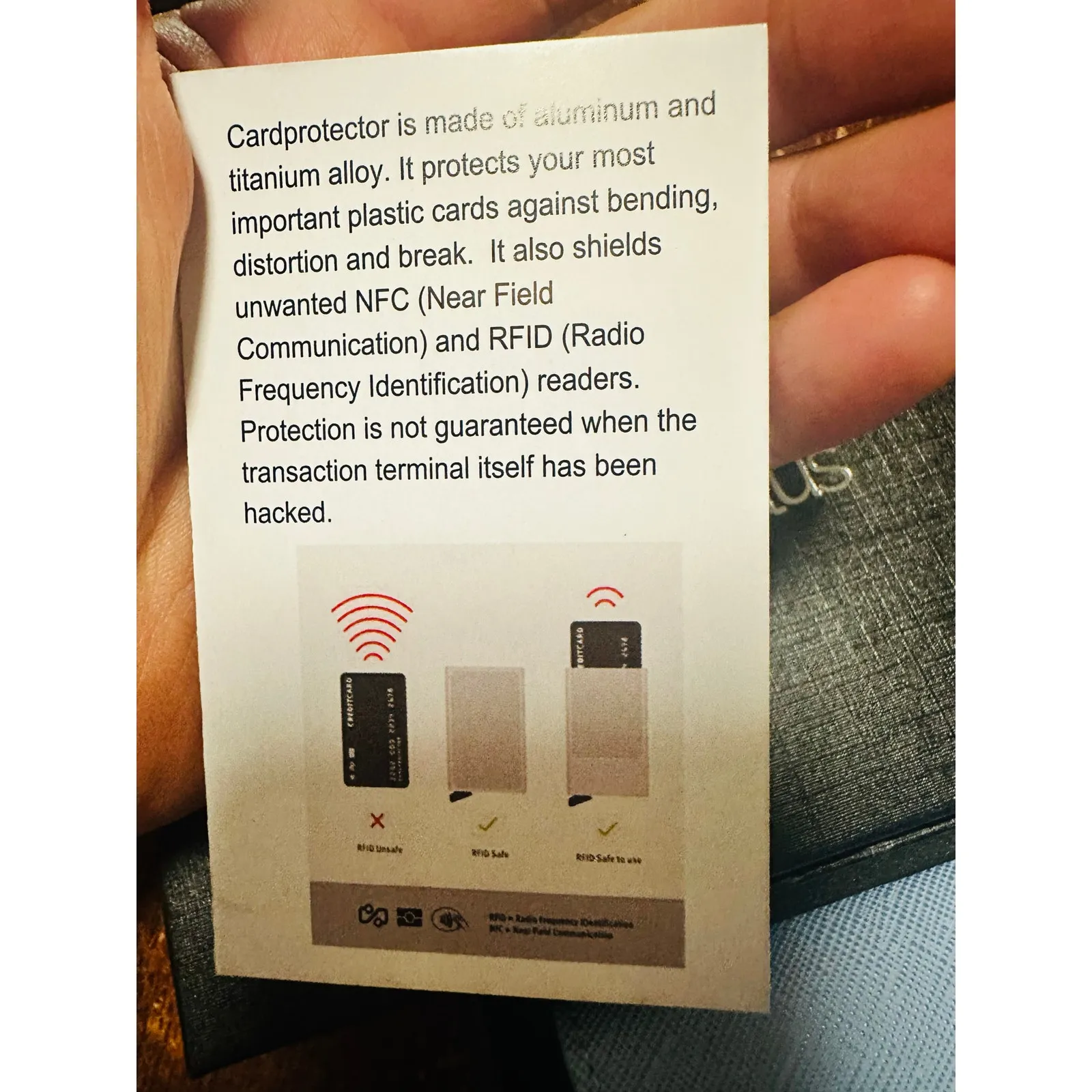 CONCEAL PLUS Card Blocr Small Powder Blue RFID Wallet Slim Compact Wallet - Image 6