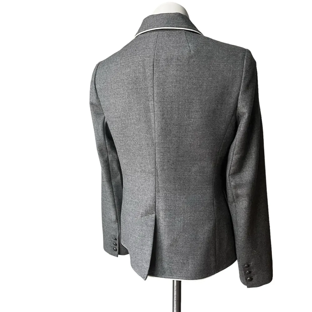 Vineyard Vines Gray Piped Wool Blazer - Image 4