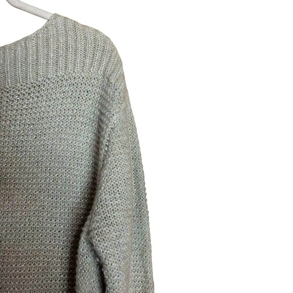 Tommy Bahama Sweater Womens Extra Large XL Beige Metallic Wool Blend Pullover - Image 3