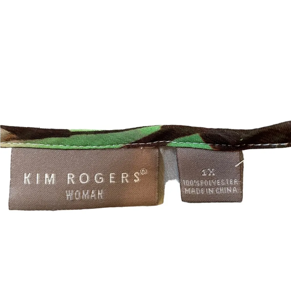 Kim Rogers Plus Size Pink Green Fairy Hippie Boho Woodland Artsy Butterfly Top - Image 6