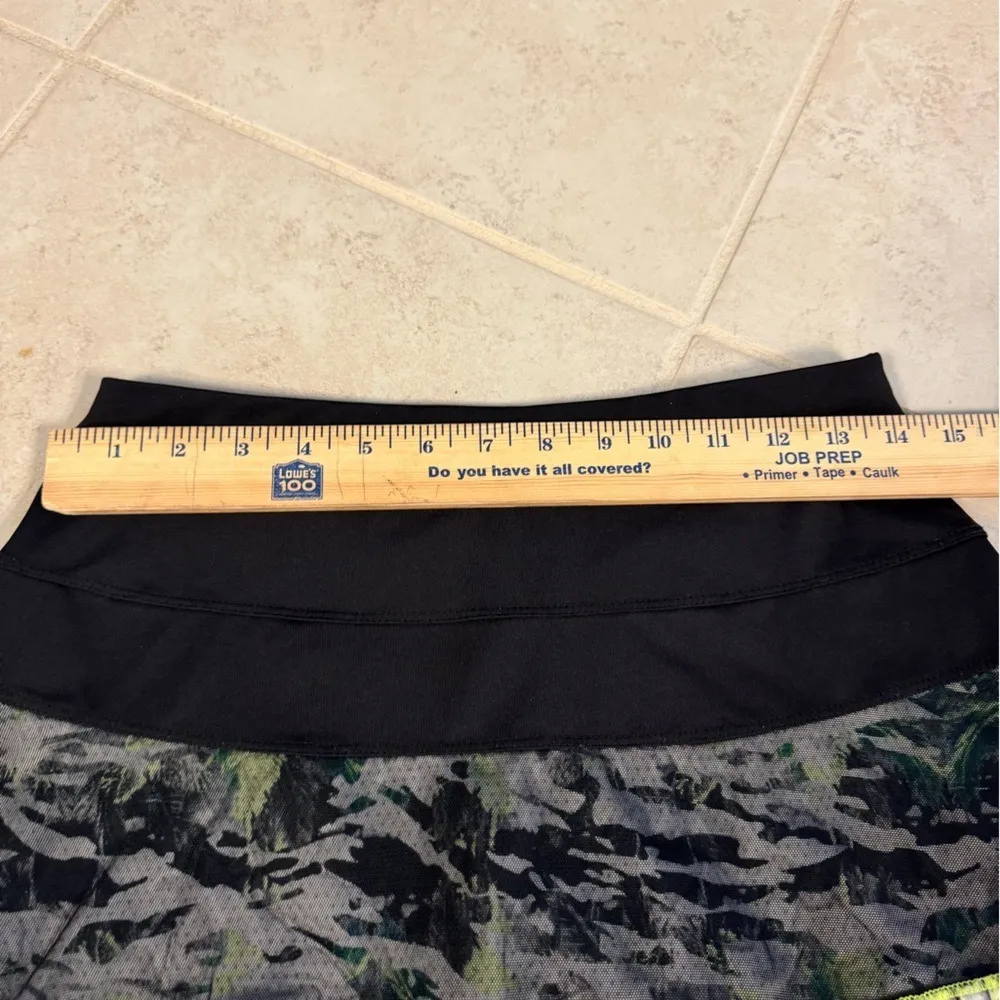 Lucky In Love Tennis‎ Skirt, black/neon, size 4 - Image 5
