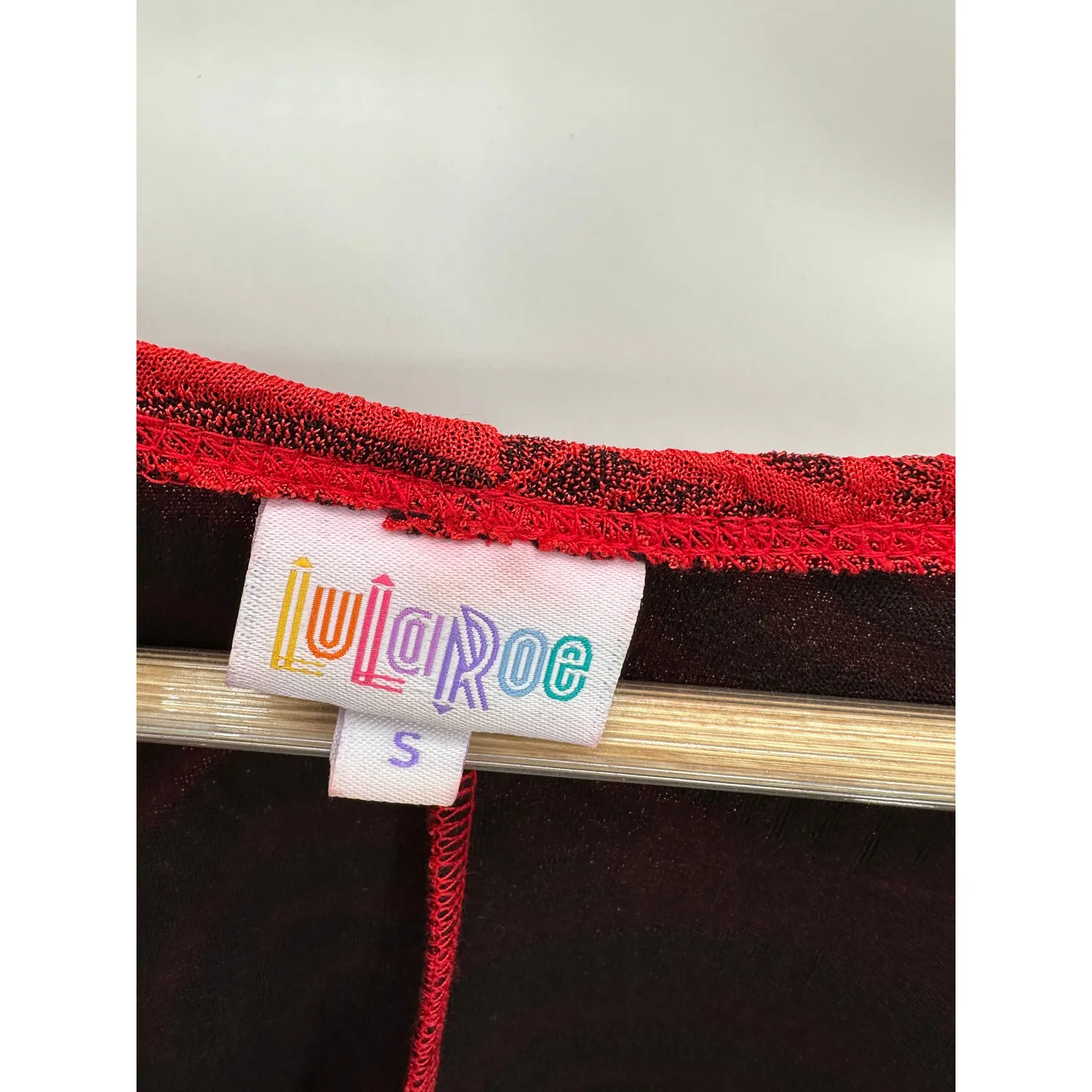 Lularoe Womens Red Lace Cardigan Size S Holiday Party Christmas Festive Sweater - Image 5